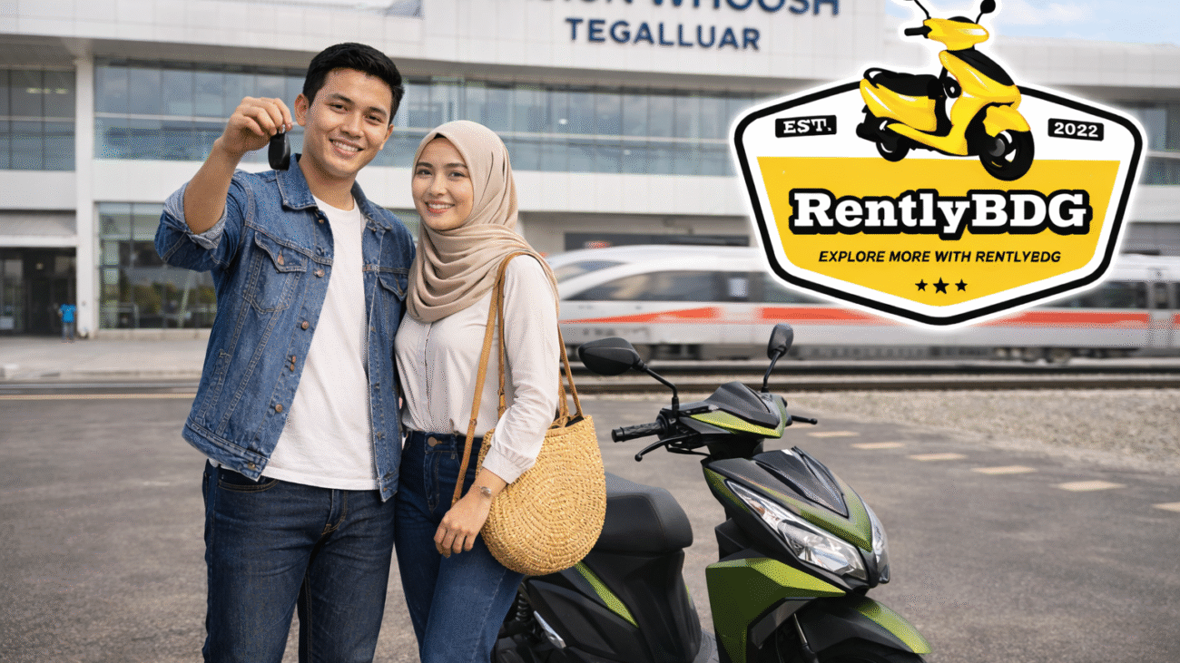 sewa motor stasiun tegalluar