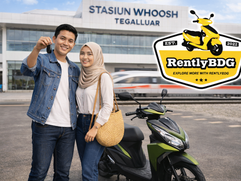 sewa motor stasiun tegalluar