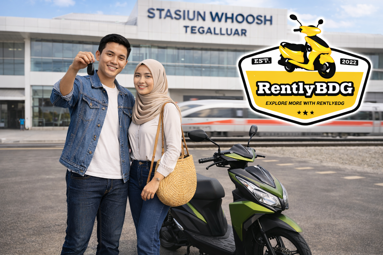 sewa motor stasiun tegalluar