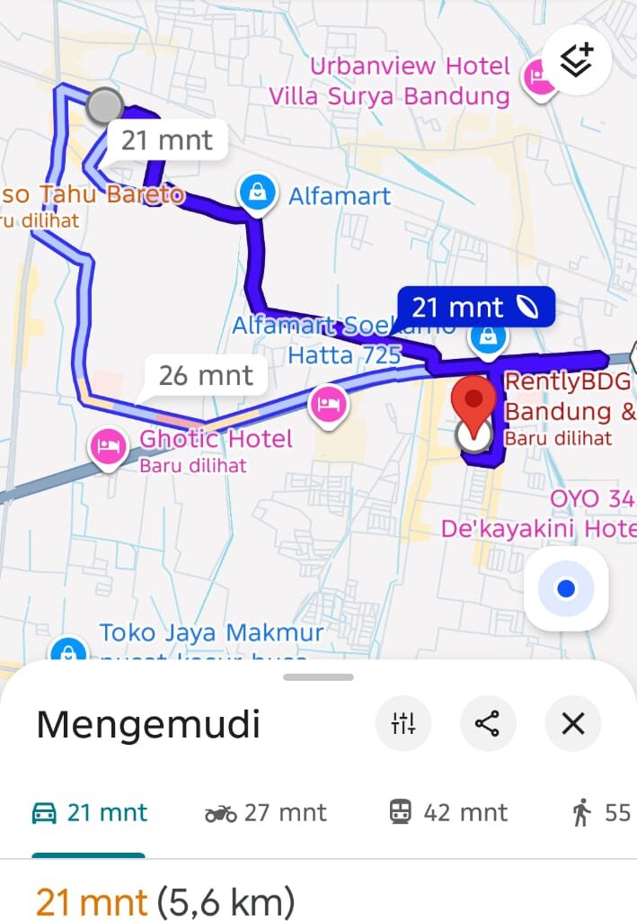 RentlyBDG rental motor kiaracondong bandung
