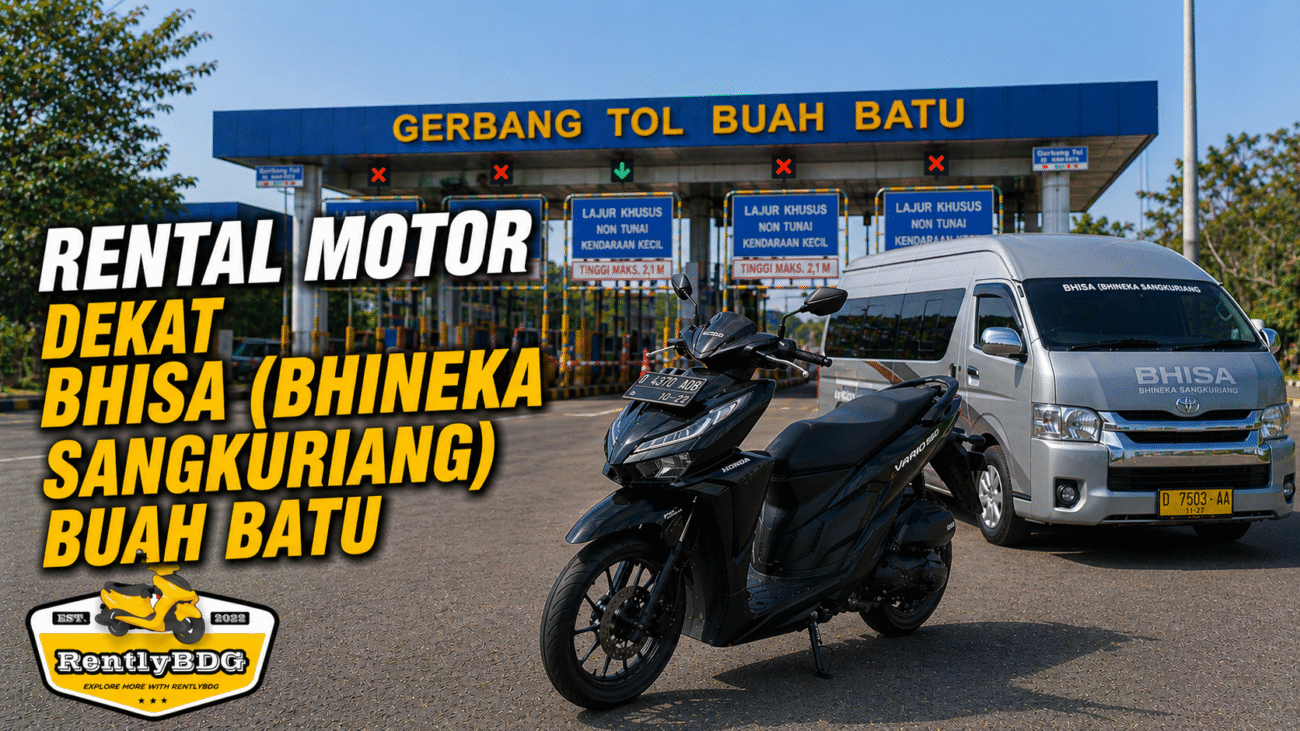 rental motor dekat Bhineka Shuttle Buah Batu