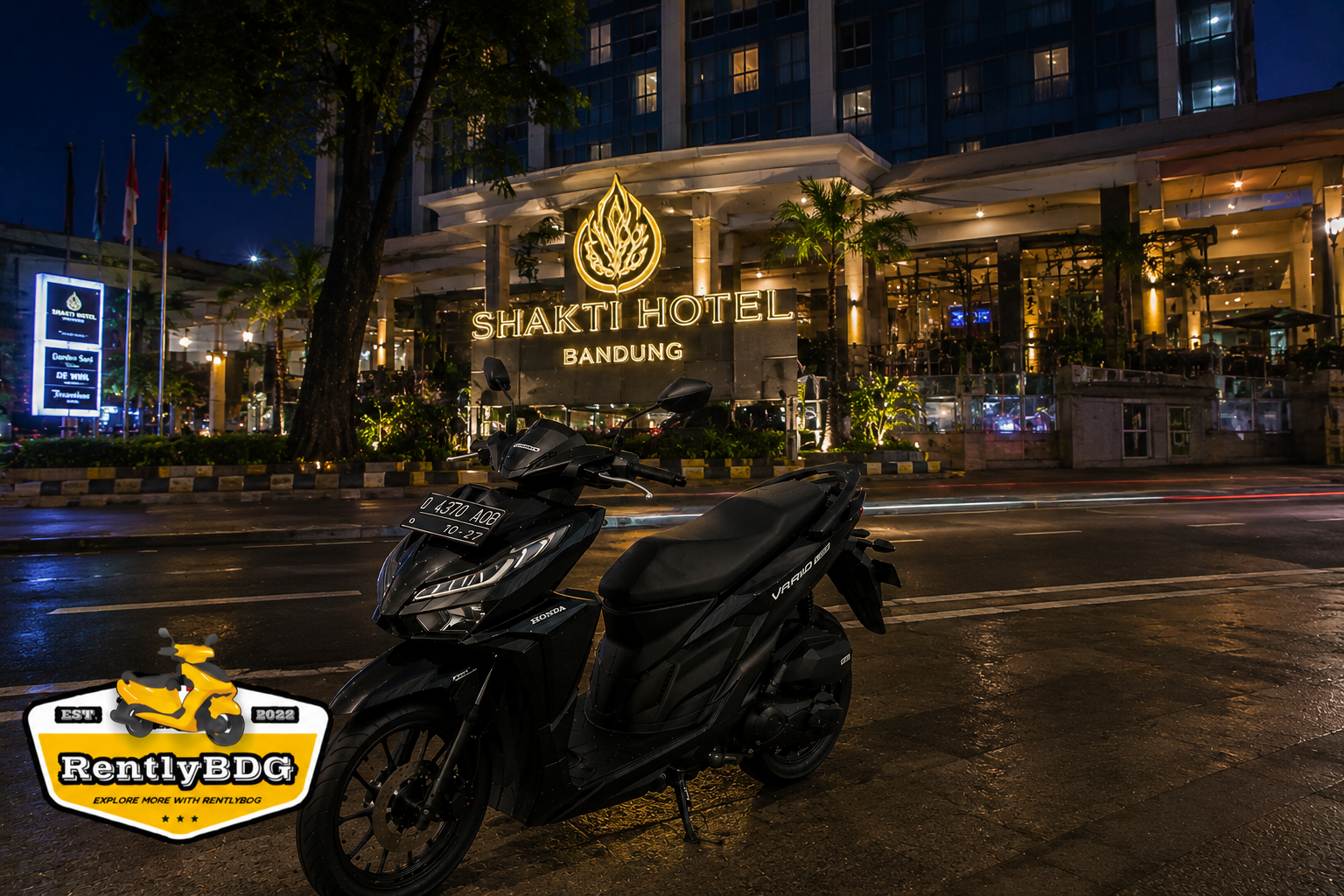 rental motor dekat shakti hotel bandung