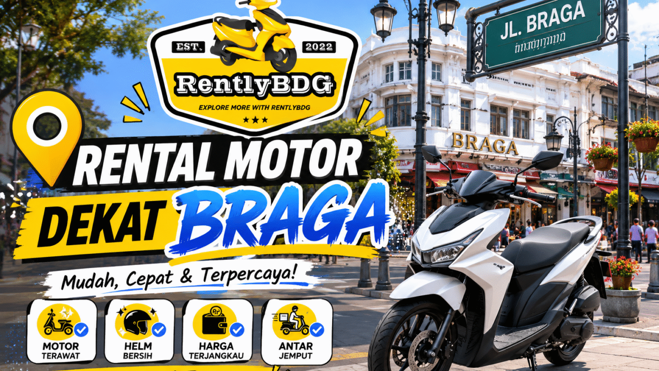 Rental Motor Dekat Braga